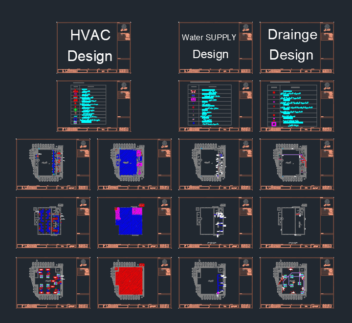 07-التصميمات الميكانيكية لمسجد (HVAC , Water Supply AND  Drainage )