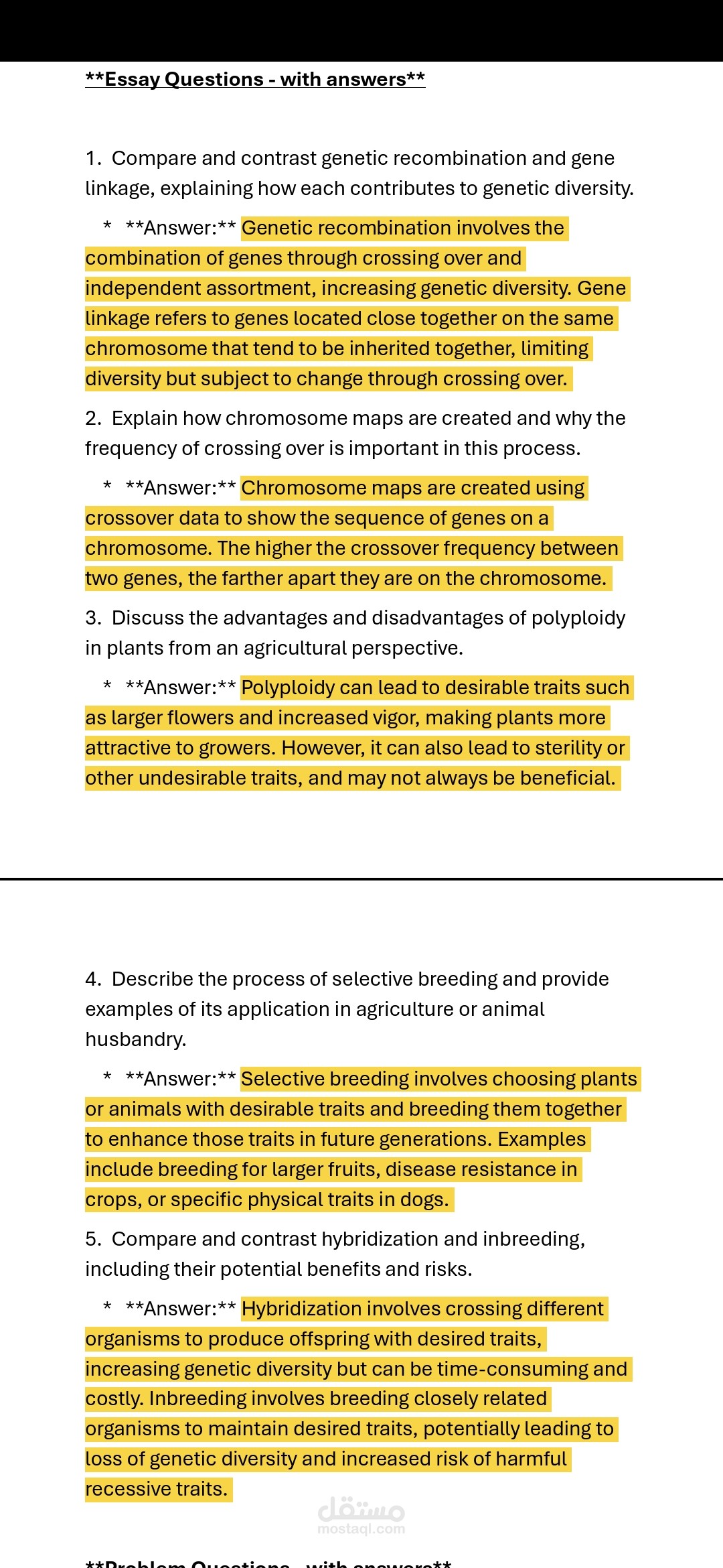 Mendelian genetics