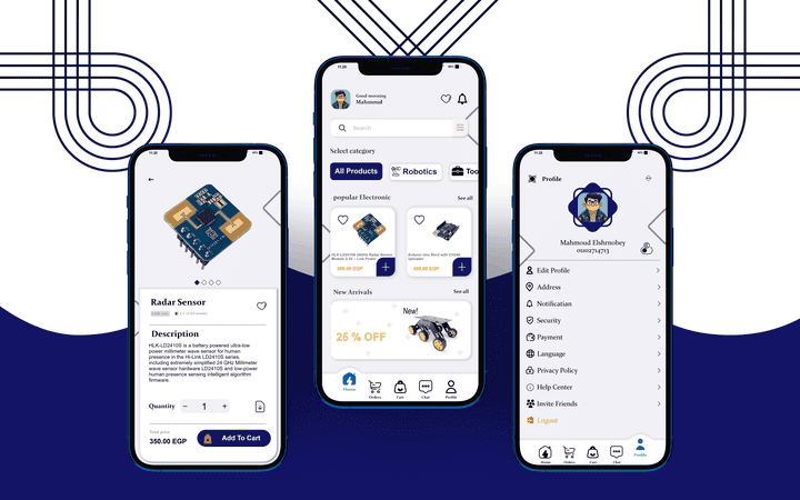 ElektroMarkt تطبيق لبيع الادوات الالكترونية