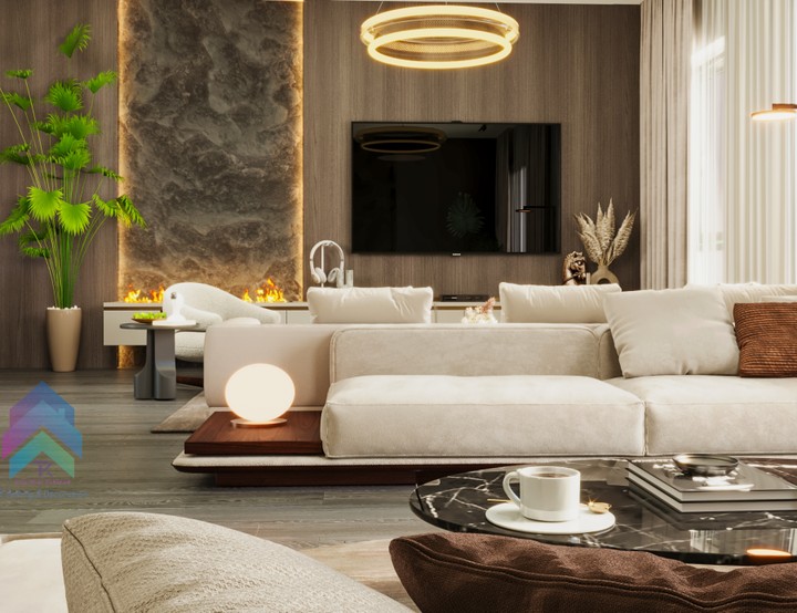 تصميم ليفينج رووم Design living room بفيلا سكنيه بمصر