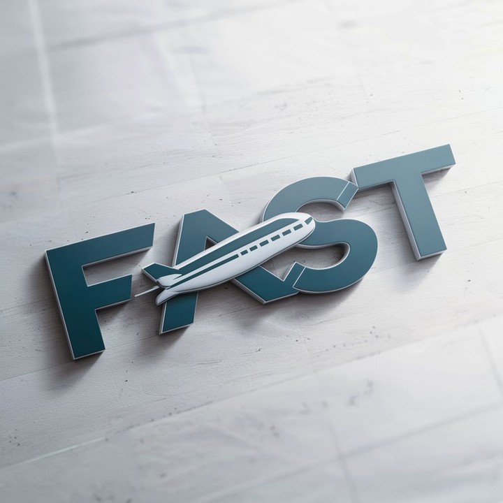 شعار شركة طيران تسمى "FAST"