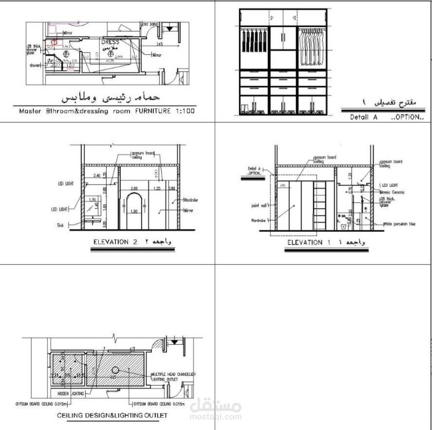 تفاصيل معماريه للتصميم الداخلي