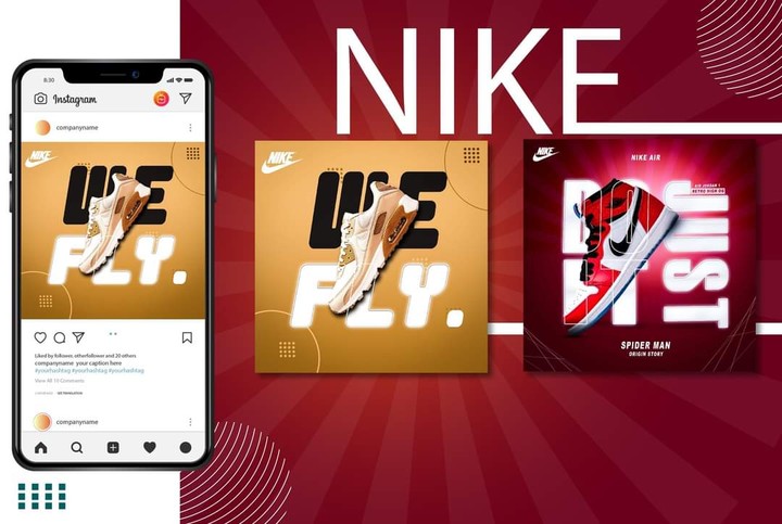 تصميم اعلان احترافي جديد لشركه "Nike" عن طريق برنامج photoshop