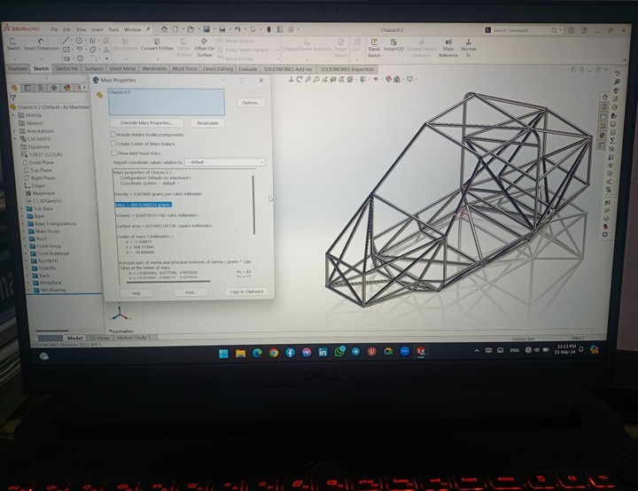 Design of Space Frame Chassis