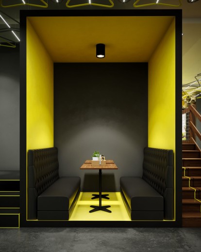 تصميم داخلي لمطعم | restaurant interior design