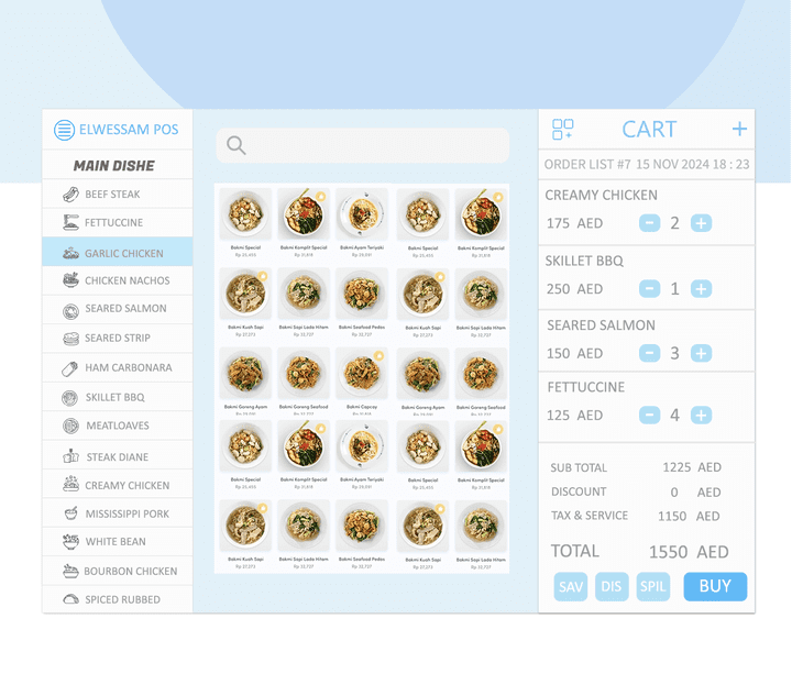 تصميم نظام نقاط البيع  POS Order ENTRY [ Point Of Sale System Design ]