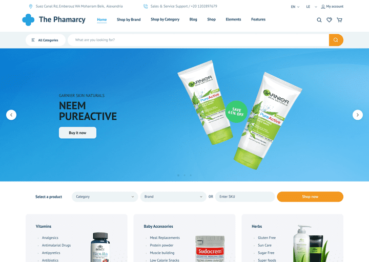 E-commerce Website pharmacy