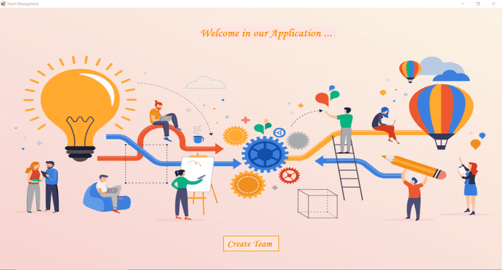 Team Managment Desktop Application