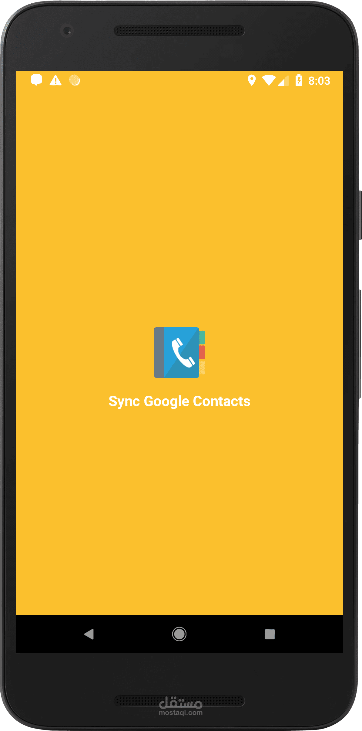 Android app to control google sync process