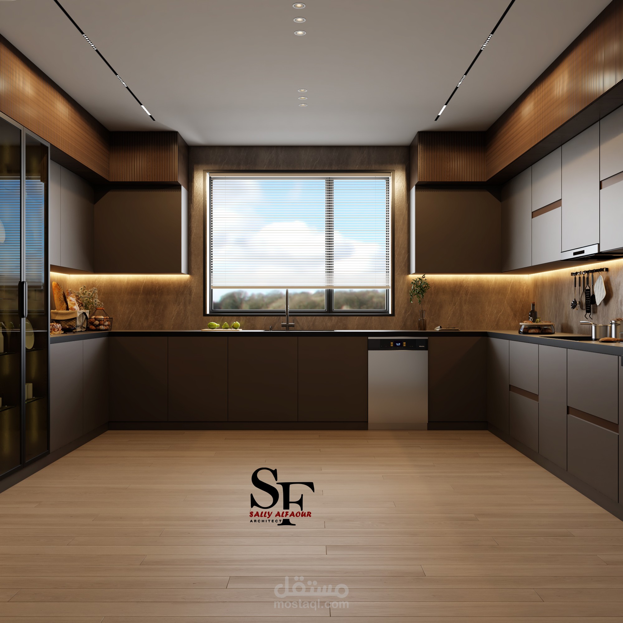تصميم ديكور مطبخ فيلا