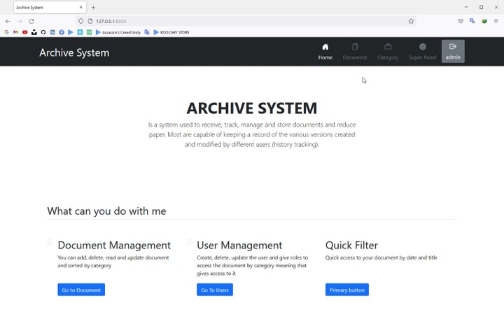 Sample Archive System