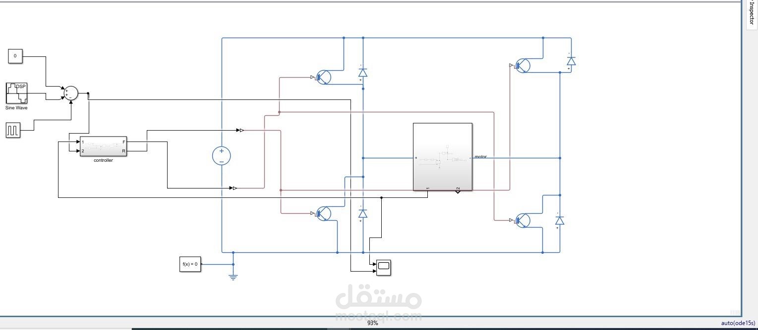Design and Implementation of a Motor Control System Using Simulink | مستقل