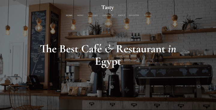 Cafe Website