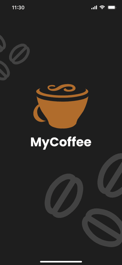 MyCoffee (coffee delivery app + Landing Page)