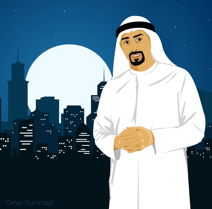 رسم شخصية سعودية