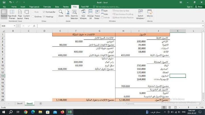 اعداد القوائم المالية