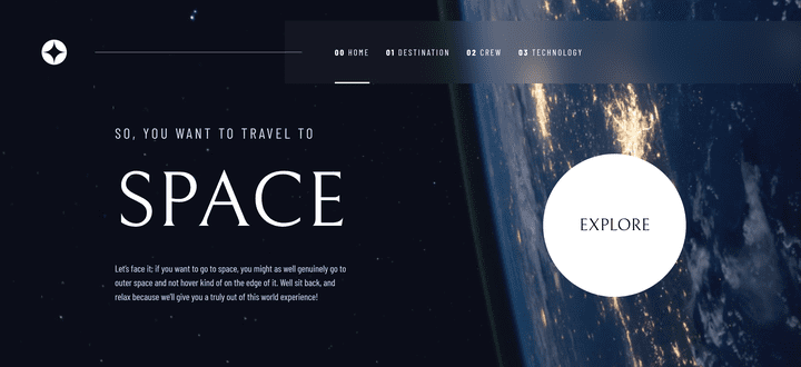 Space-tourism-multi-page-website