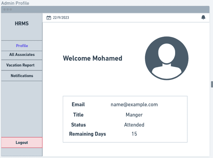 HR Management System UI/UX Design