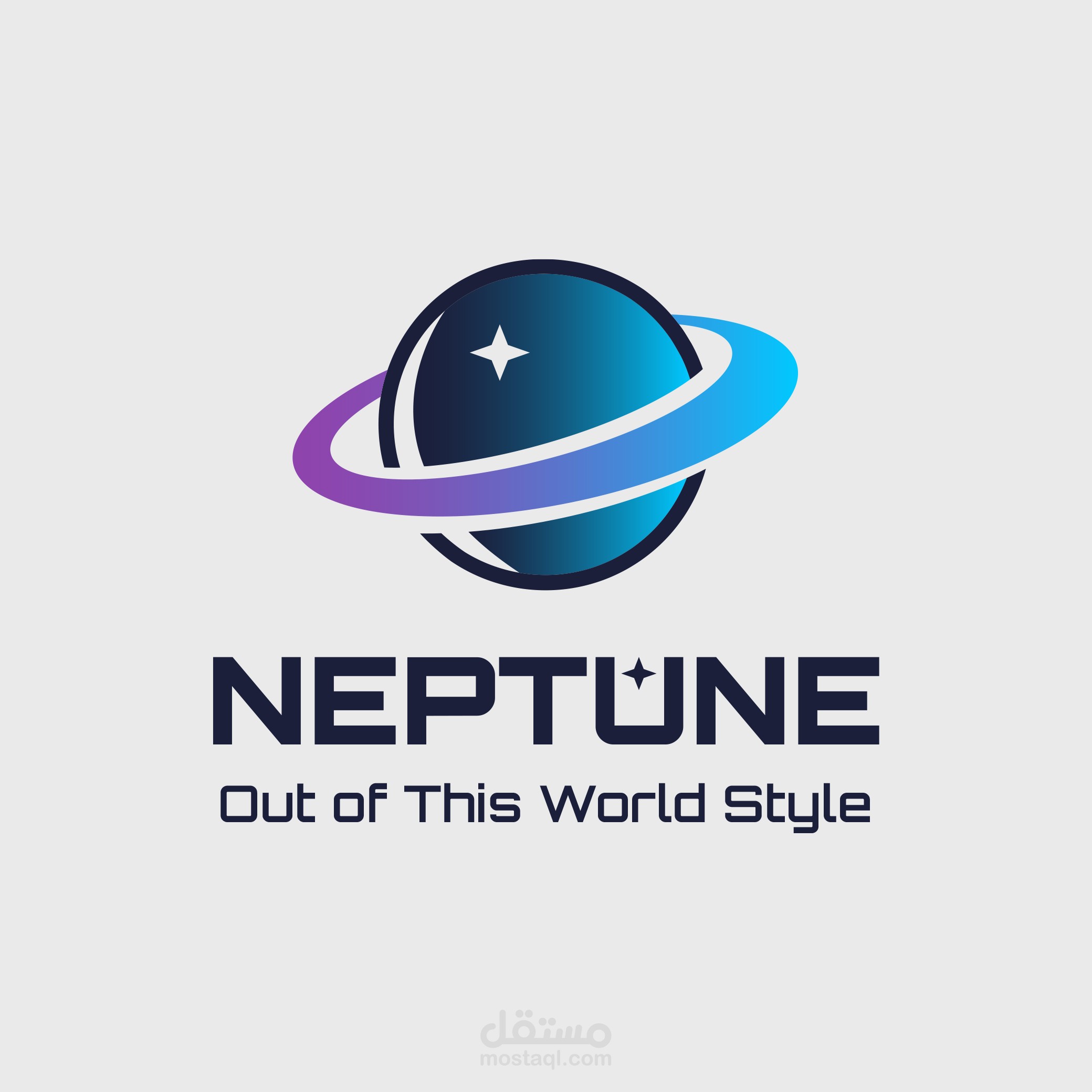 Creative Logo & Visual Identity for NEPTUNE – A Futuristic Fashion Brand