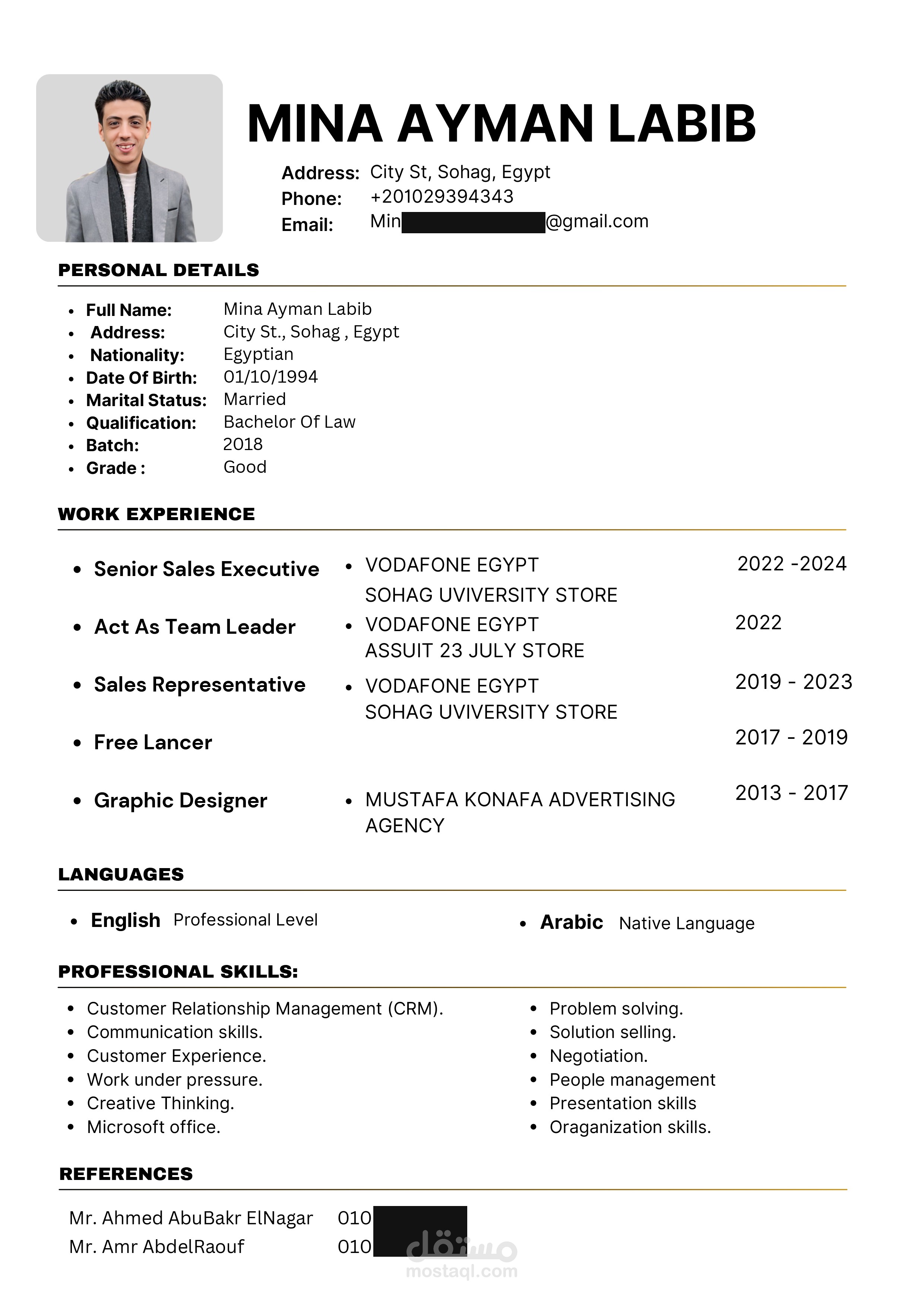 Professional CV Design – Clean, Structured & Tailored for Career Impact