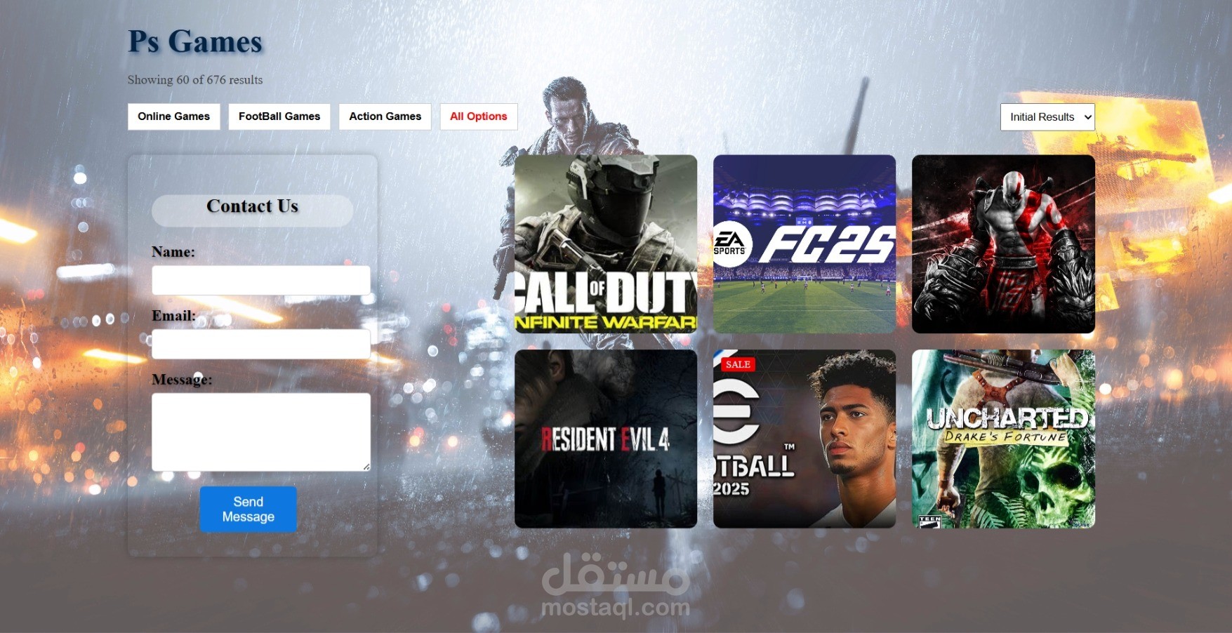 PS Store Front – واجهة متجر ألعاب بلايستيشن