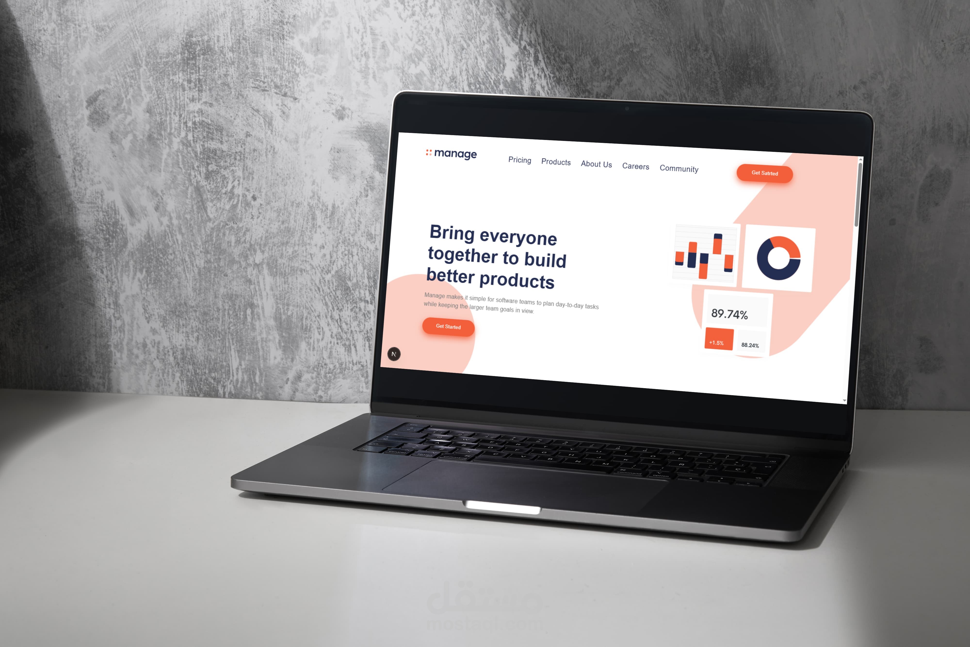 Manage Page (Landing Page)