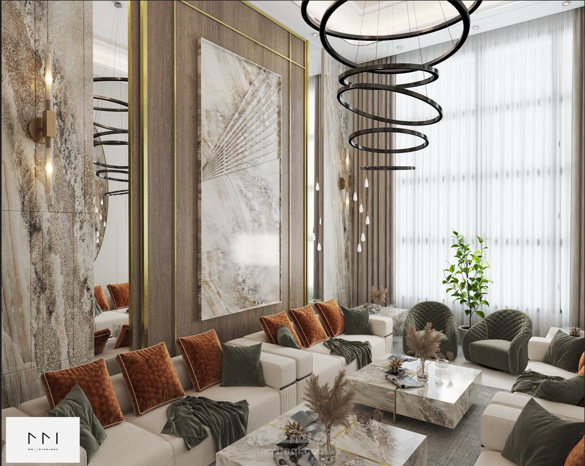 تصميم مجلس استقبال – أناقة وفخامة بأعلى معايير التصميم الداخلي