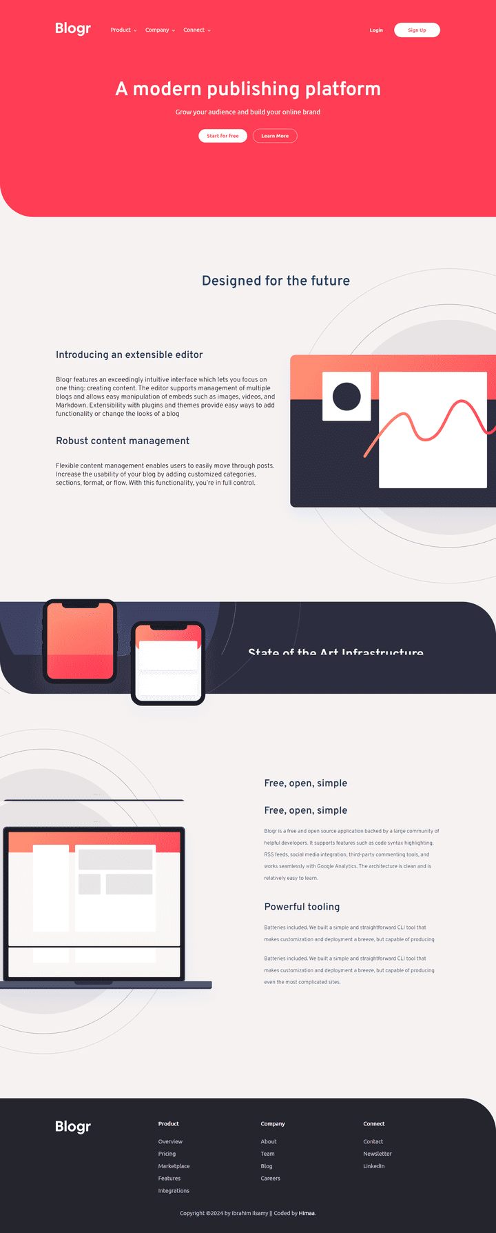 landing page