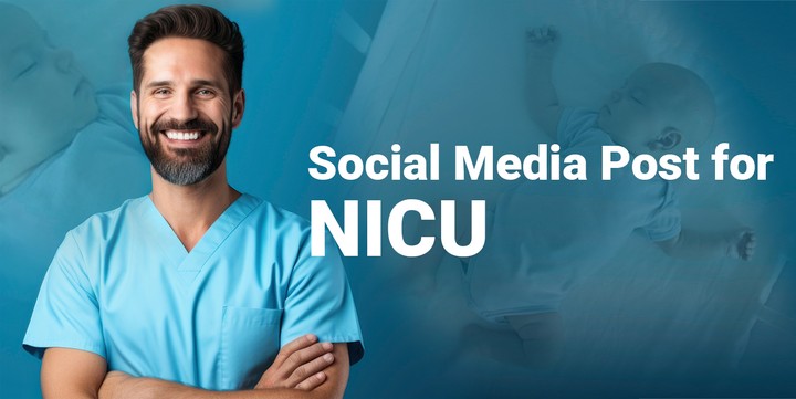 اعلان سوشيال ميديا لحضانة اطفال - Social Media Post for NICU