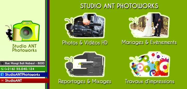 تصميم " Cover " فايسبوك لـصفحة " Studio Ant Photoworks "