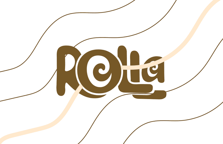 Rolla | desserts brand identity.
