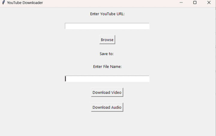 Audio and video downloader