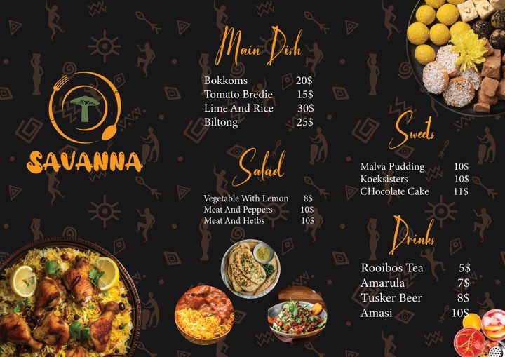 Restaurant menu design