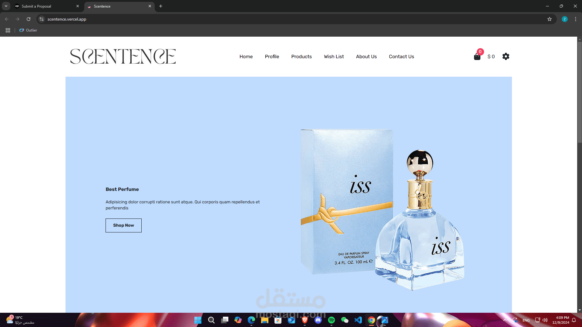 Scentence E-Commerce