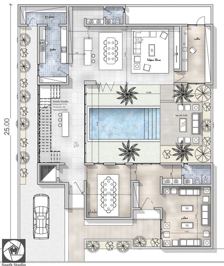 تصميم  معمارى داخلى بإستخدام الاوتوكاد