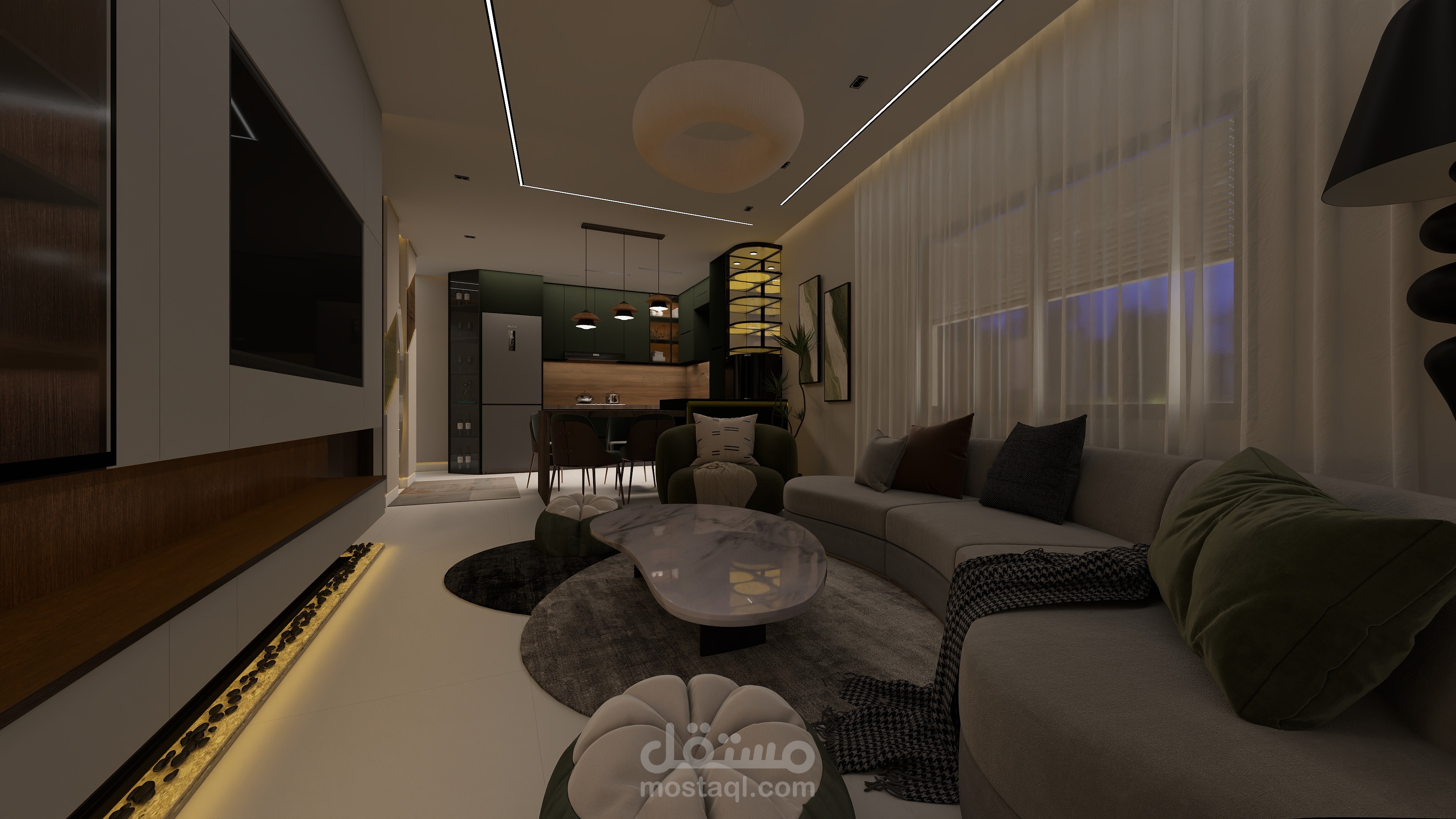 Apartment was designed in 6th of October  City (Internal Finishing Work)