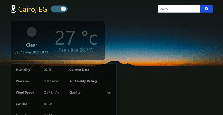 weather web application