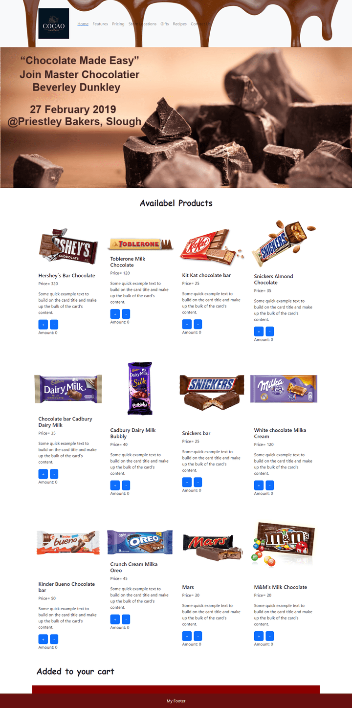 Chocolates Marketplace Website