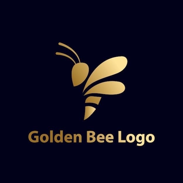 Golden bee logo