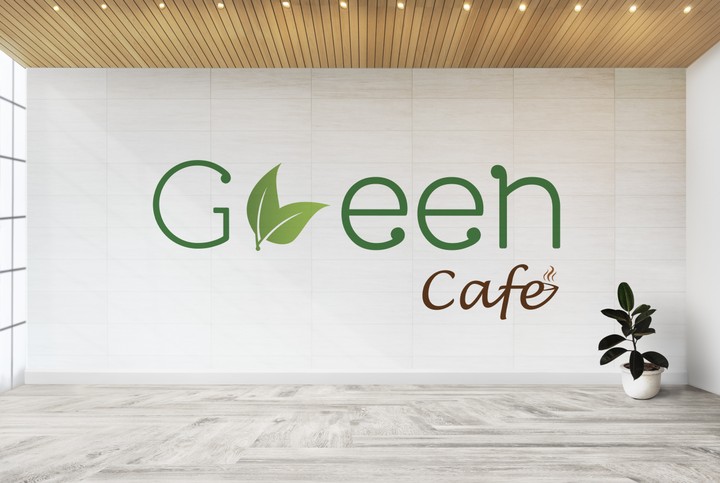 logo for (Healthy Caffe)  its name ( Green Caffe)