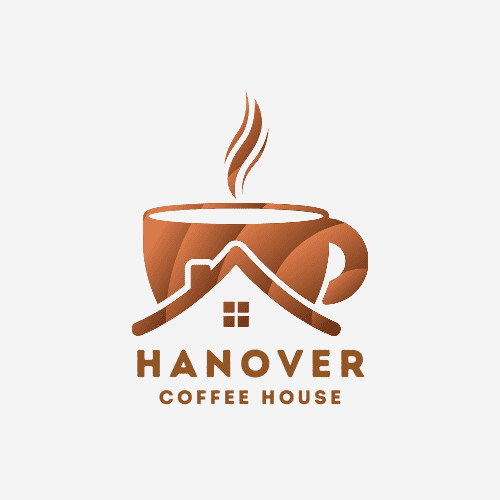 Brown coffee shop logo