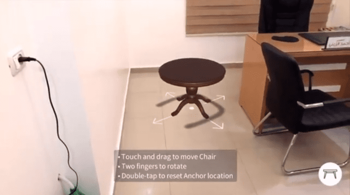 Augmented Reality for Furniture تقنية الواقع المعزز لتطبيق أثاث