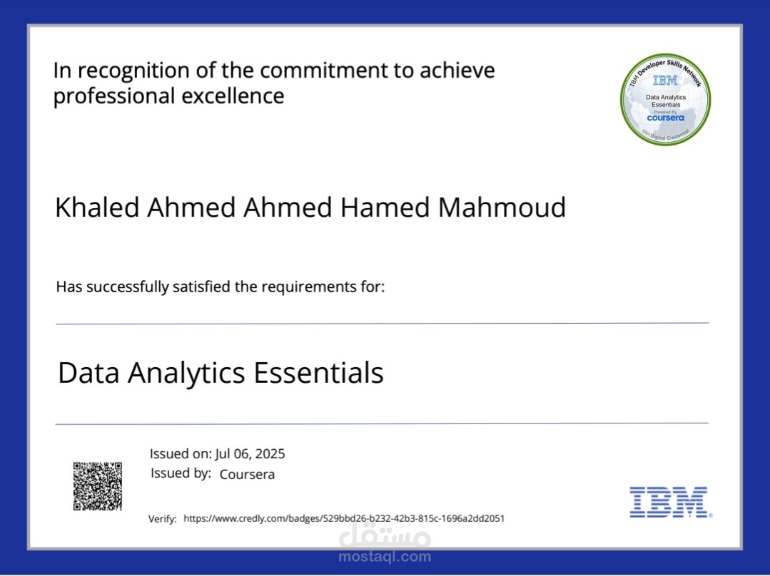 IBM Data Analyst