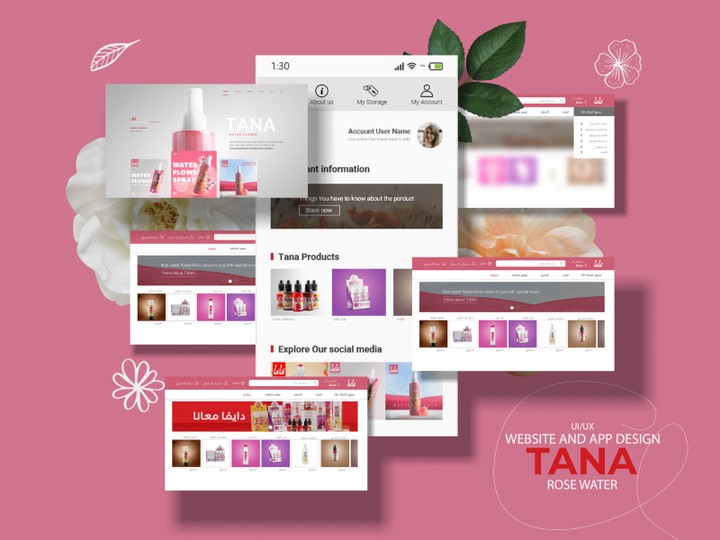 TANA ROSE WATER UI&UX