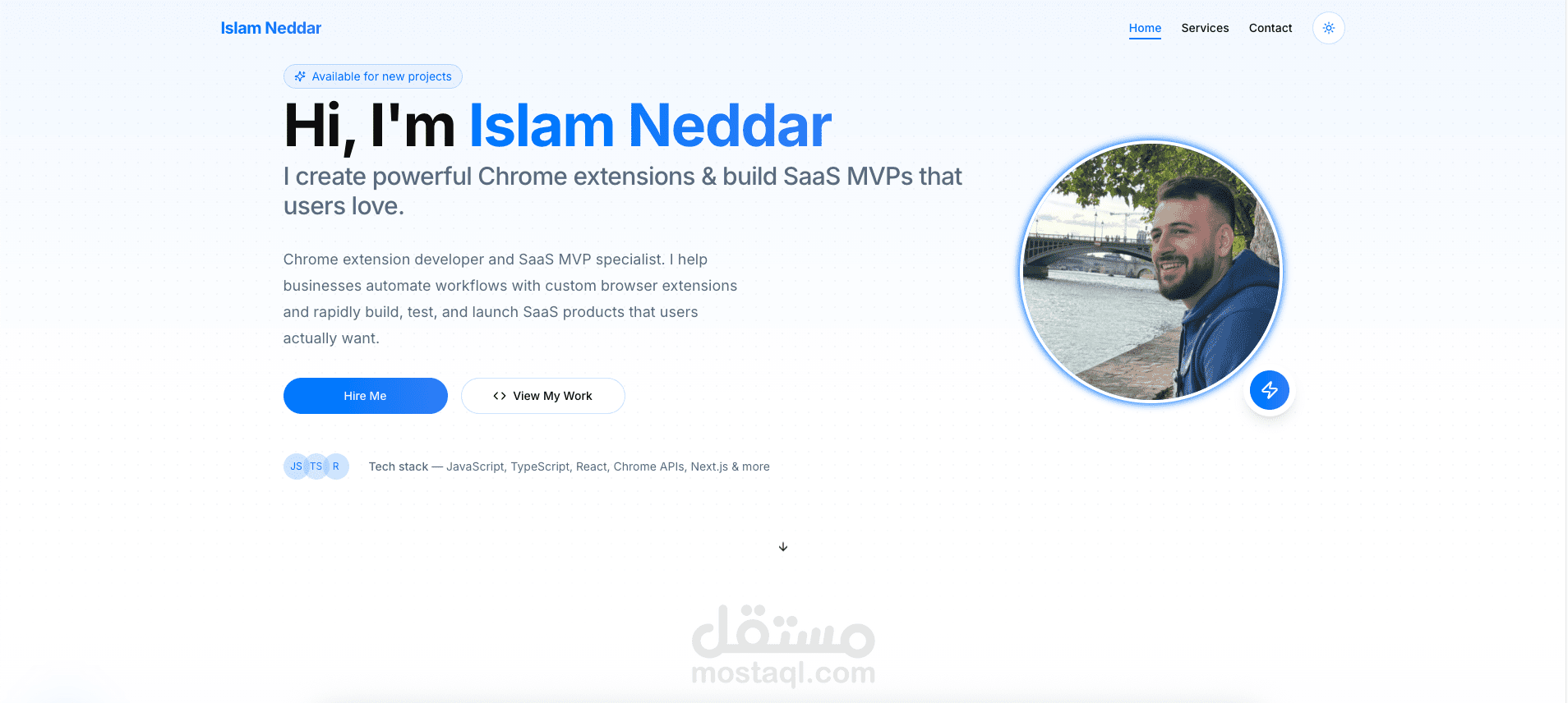 موقع شخصي احترافي – islamneddar.com