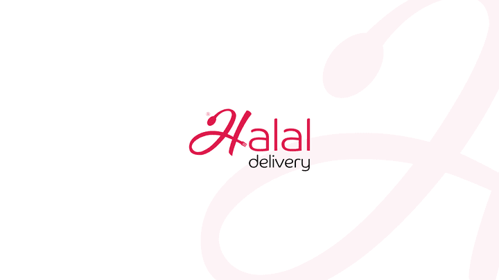 تصميم شعار ( halal Delivery ) موبايل ابلكيشن في كندا لتوصيل الطعام الحلال