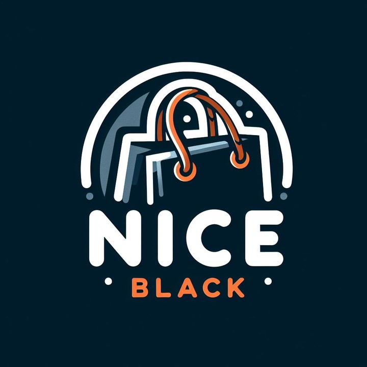 تصميم لوجو لمتجر nice black