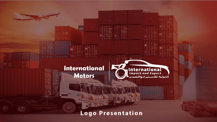 Brand identity design for the international import and export company