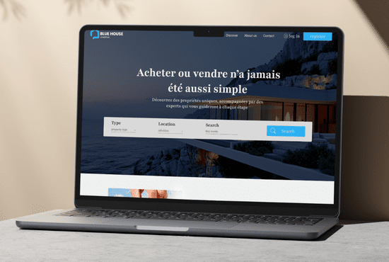 وكالة عقارية (Real Estate Agency Website)