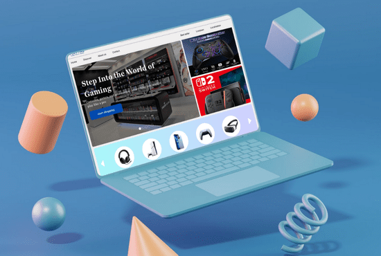 متجر ألعاب فيديو (Video Game Store Website)